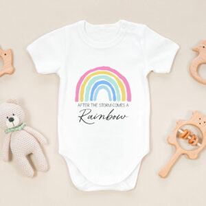 After the storm comes a rainbow onesie