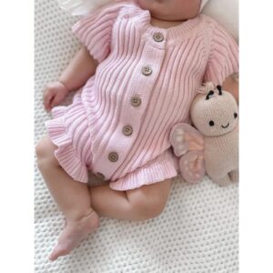 Ruffled Onesie - Cotton Candy