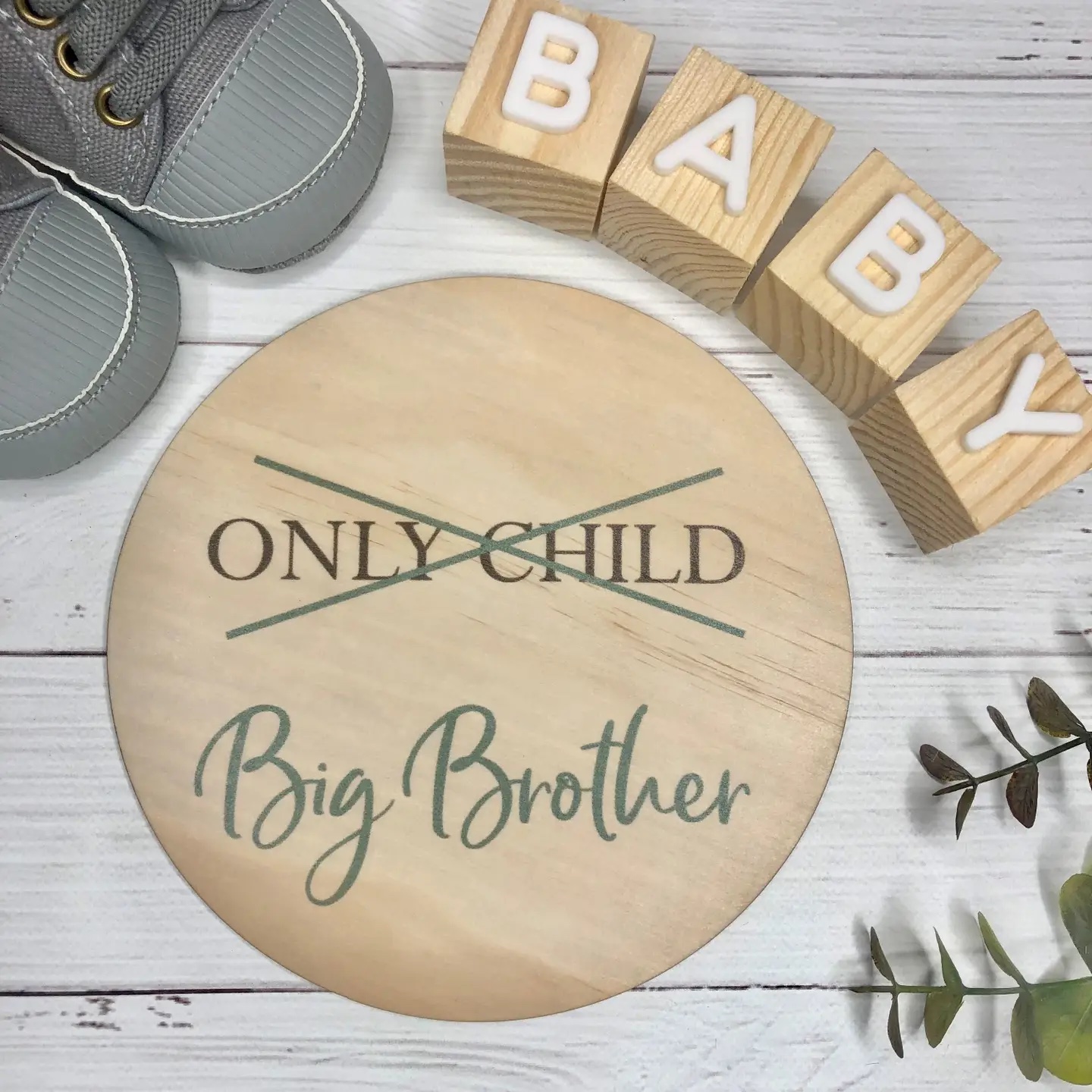 Only Child To Big Brother - Milestone Art/Keepsake Disc