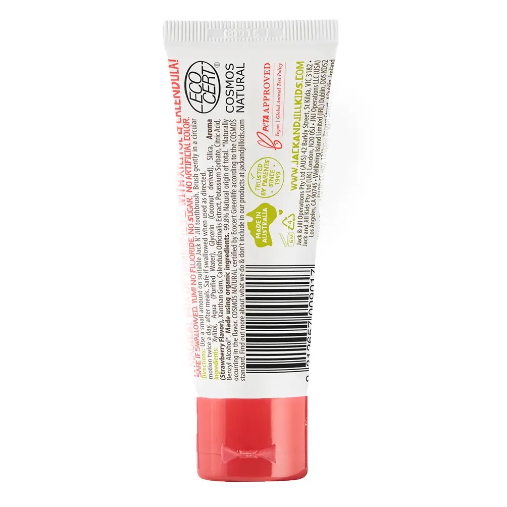 Jack N' Jill Natural Certified Toothpaste Strawberry 50g - Image 2