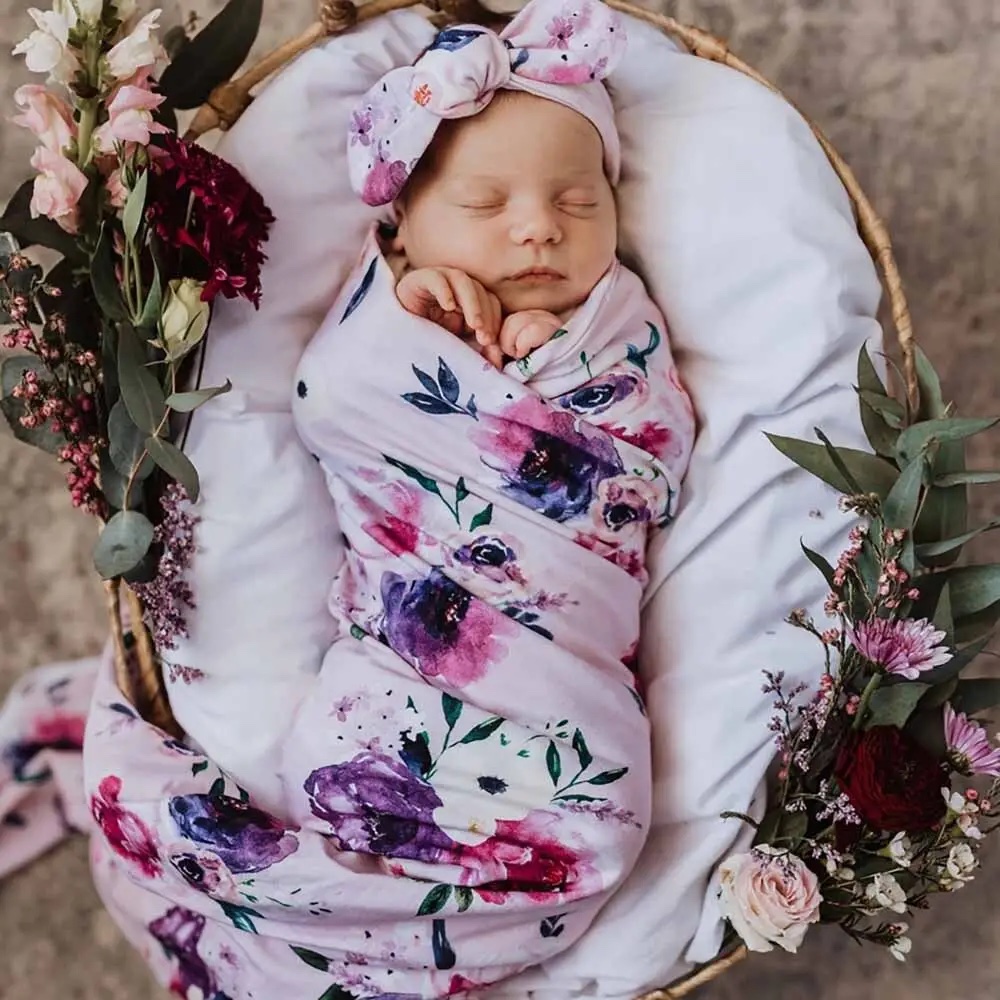 Jersey Wrap & Beanie / Top Knot Set - Image 18