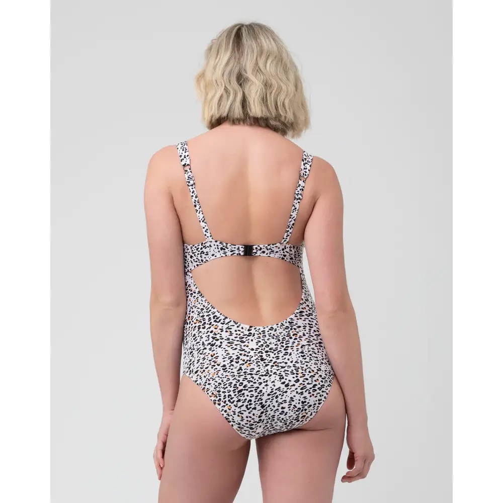 Pebbles Tie Front Multi One Piece Swimsuit - Maternity - Image 4