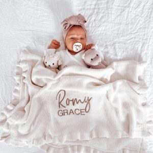 Frill Baby Blanket | Ivory