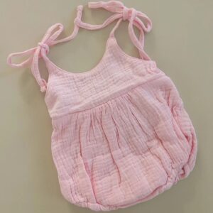 Muslin Summer Romper | Pink