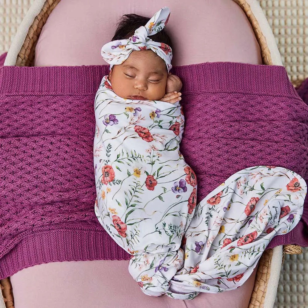 Jersey Wrap & Beanie / Top Knot Set - Image 14
