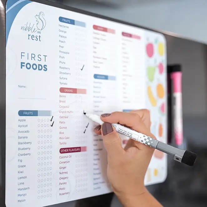 First Foods Tracker - Nibble & Rest