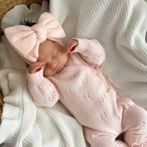 Pointelle Romper | Baby Pink