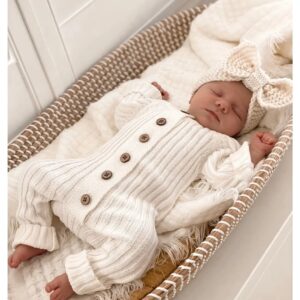 Ribbed Romper - Milk