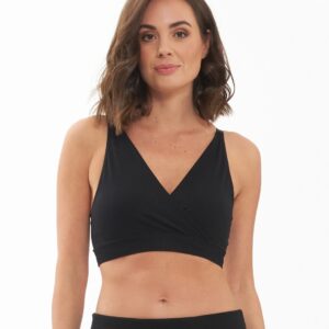 Ripe Seamless Nursing Bralette Black
