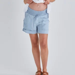 Angel Maternity Denim Tencel Shorts