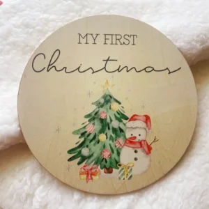 My First Christmas Plaque - Snowman