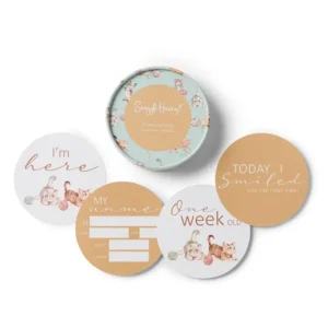 Snuggle Hunny Kittens & Pebble Reversible Milestone Cards