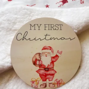 My First Christmas Plaque - Santa