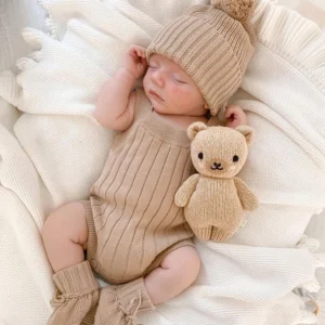 Petite + Co - Thick Rib Singlet - Teddy Brown