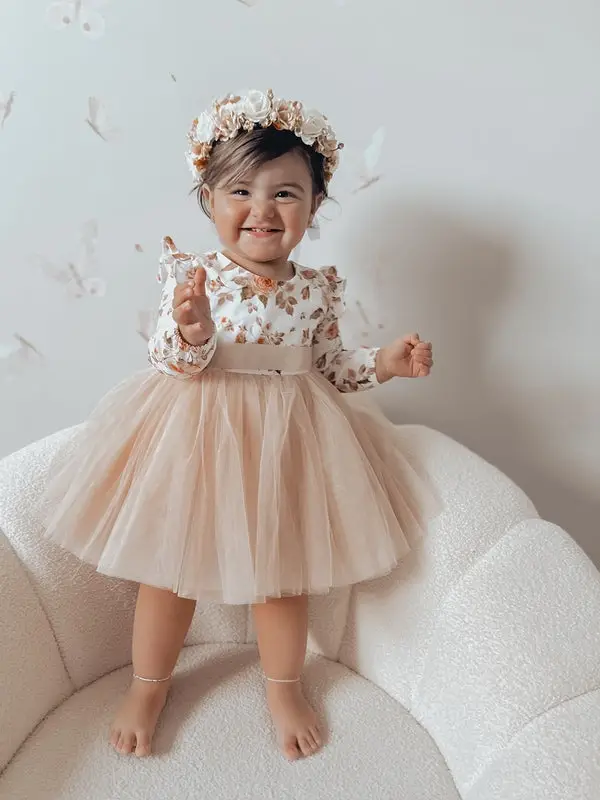 Millie Rose Girls Long Sleeve Dress - Image 4