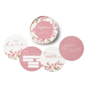 Snuggle Hunny Cherry Blossom Reversible Milestone Cards