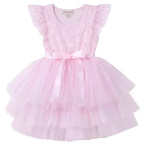 My First Lace Tutu Short Sleeve - Pink