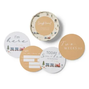 Snuggle Hunny Trains & Pebble Reversible Milestone Cards