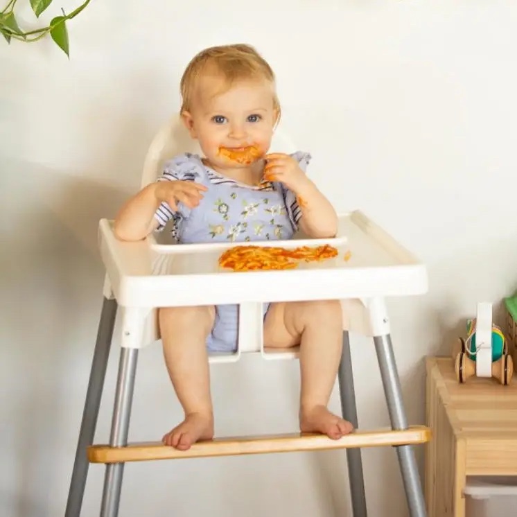 Footsi® - Eco-Friendly Bamboo Adjustable Highchair Footrest - the Woodsi Footsi™