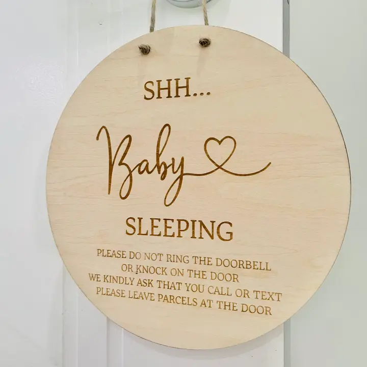Shh... Baby Sleeping - Please Do Not Knock