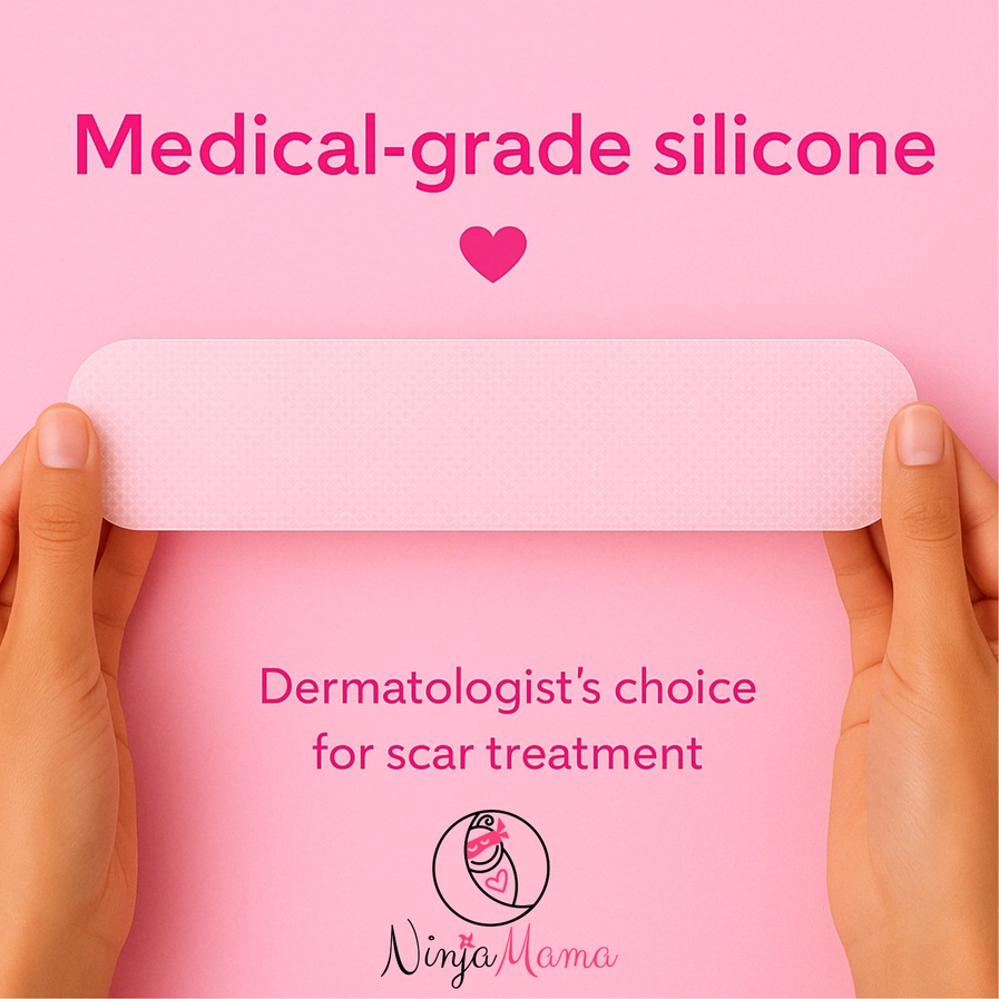 Ninja Mama Transparent C-Section Silicone Scar Strips - Pack of 6 - Image 3