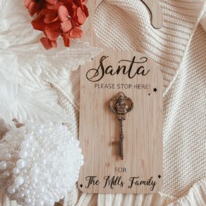 Santa Stop Here! Key and Door Hanger