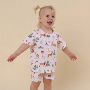 Snuggle Hunny Prancer & Friends Organic Kids Pj Set
