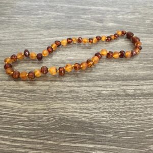 Baltic Amber Teething Necklace - Raw Honey