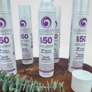 2-in-1 Mozzie Repellent SPF50 Organic Mineral Zinc Sunscreen