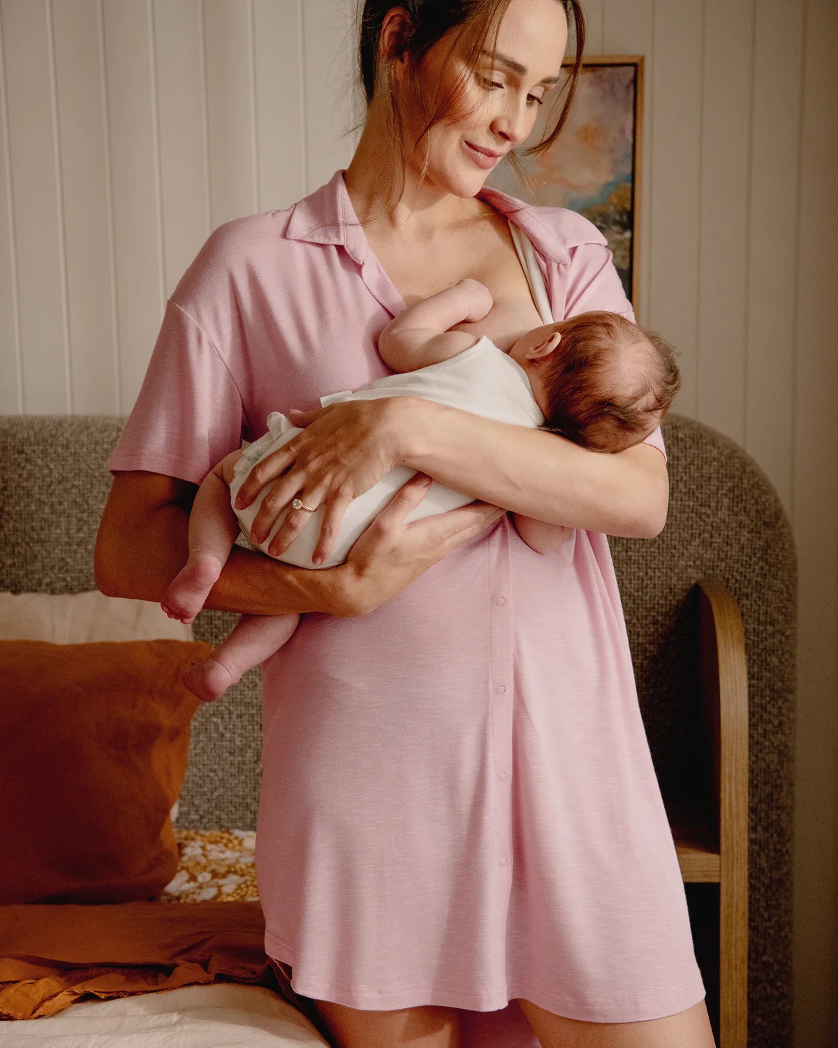 Ripe Dreamy Night Shirt Dusty Pink - Image 6