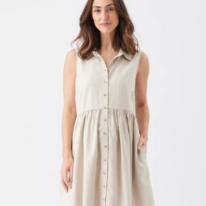 Ripe Chloe Tencel Dress Sand