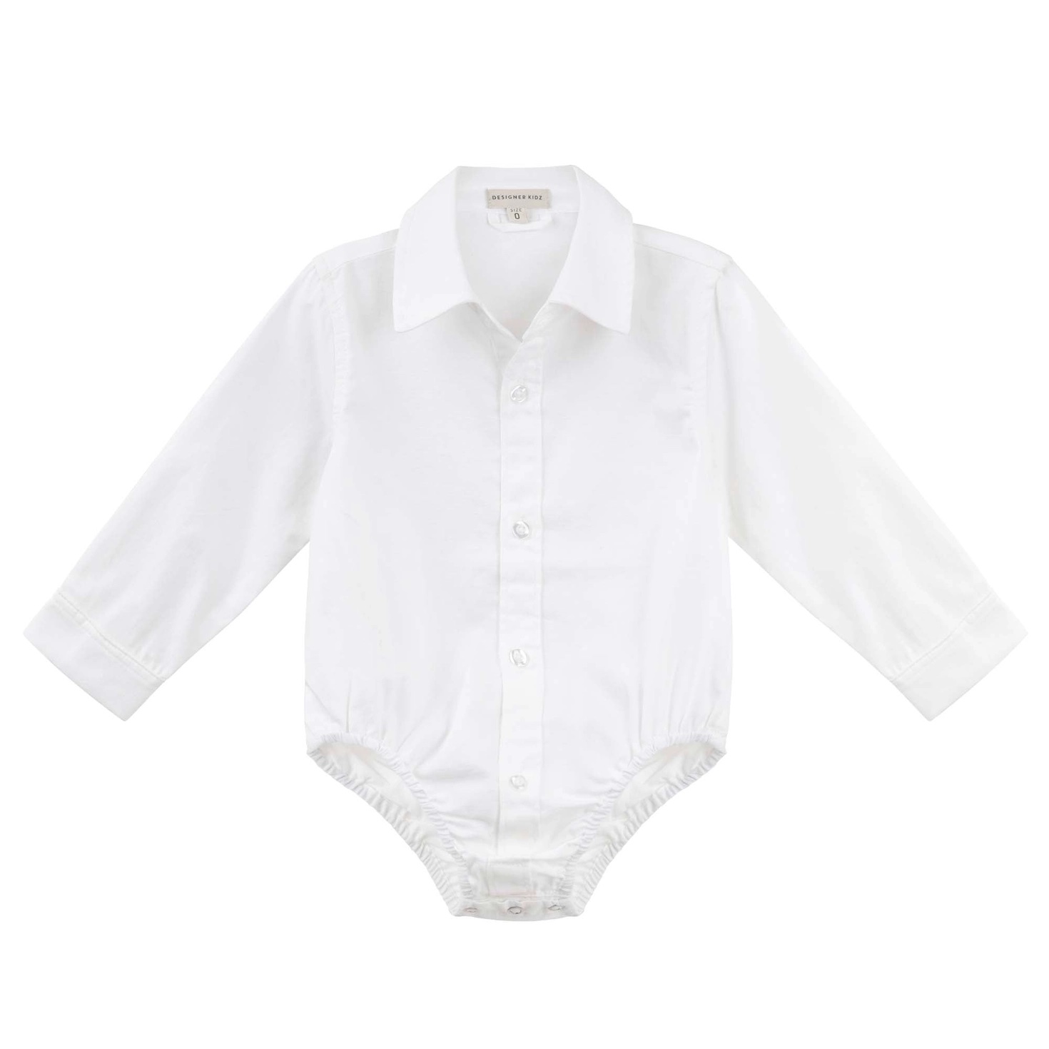 Jackson L/S Formal Romper - White - Image 2