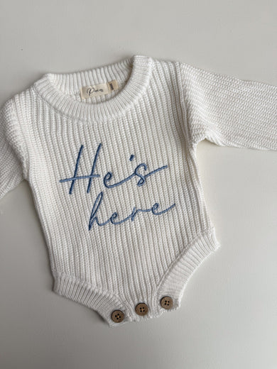 Petite & Co - He's Here Romper