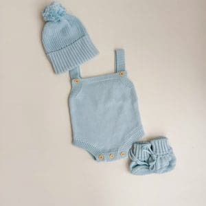 Petite & Co Classic Romper - Baby Blue