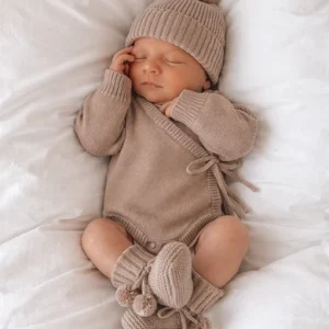 Petite & Co - Knit Bodysuit | Teddy Brown