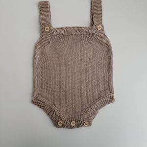 CLASSIC ROMPER - TEDDY BROWN