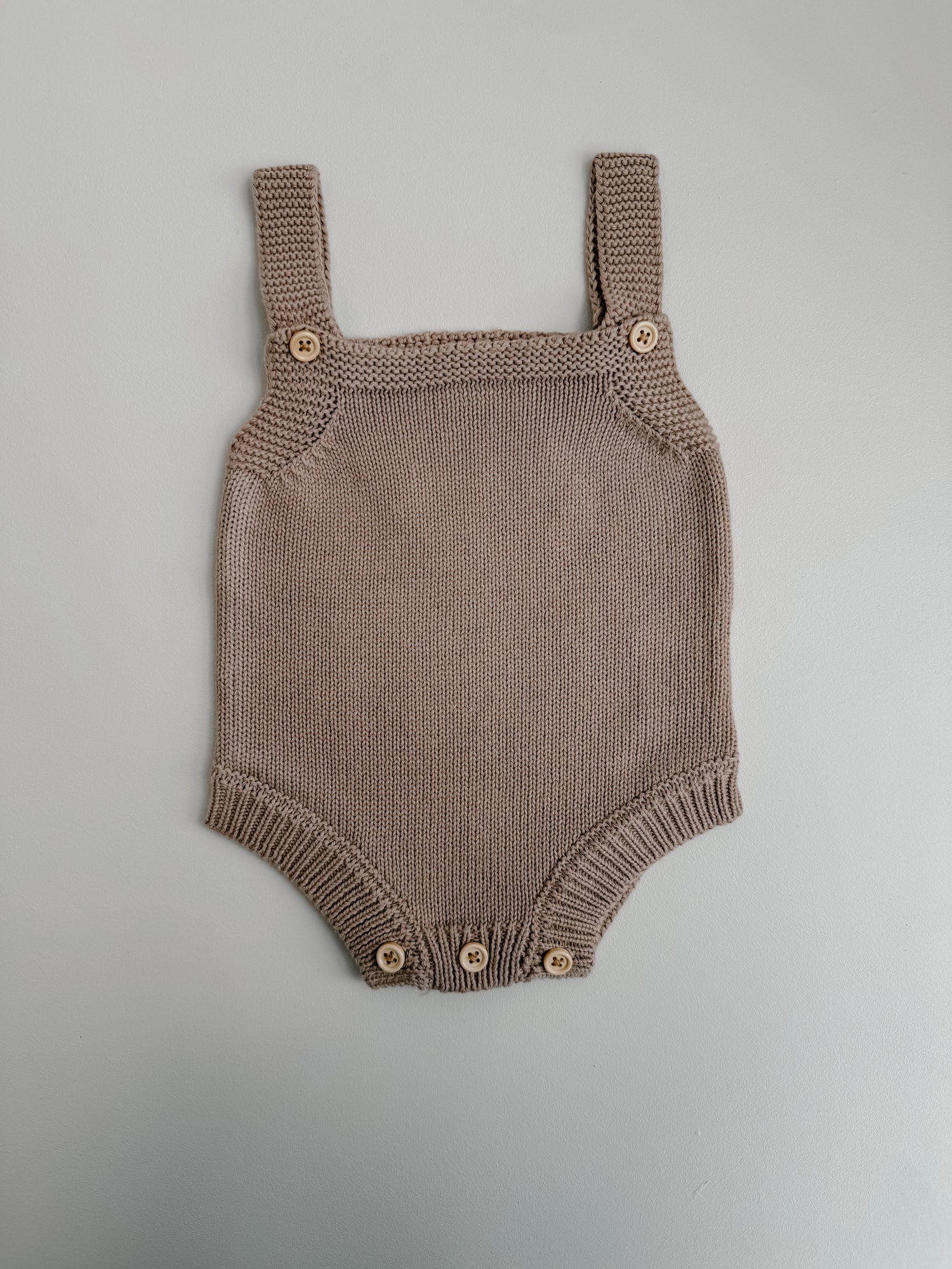 CLASSIC ROMPER - TEDDY BROWN