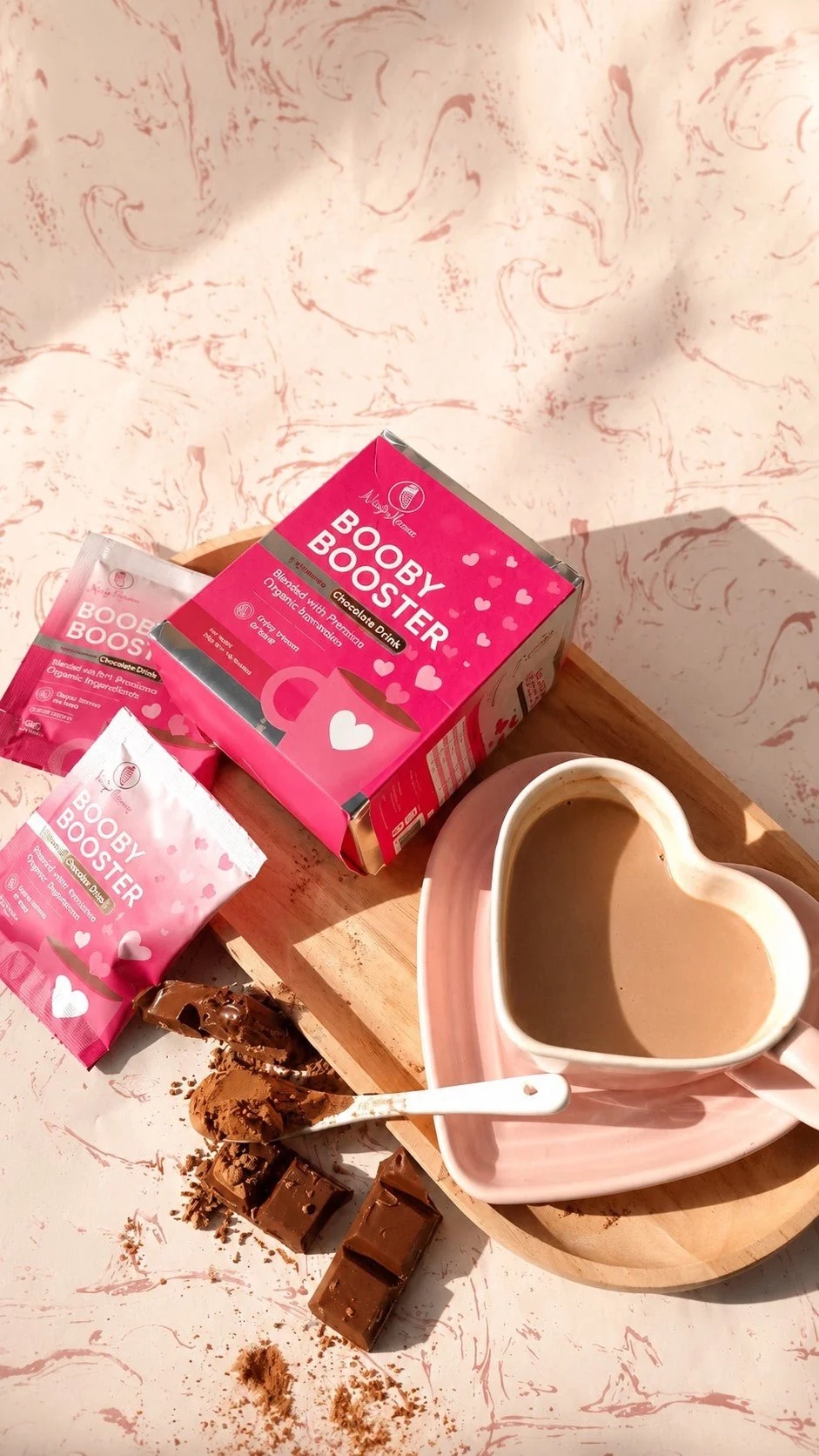 Ninja Mama Booby Booster® Organic Lactation Chocolate Drink | 10 Pack - Image 2