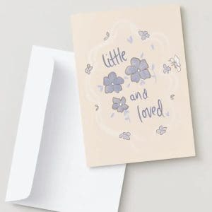 Little and Loved Blue Card