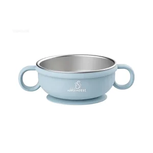 Nibble & Rest Stainless Steel and Silicone Suction Bowl