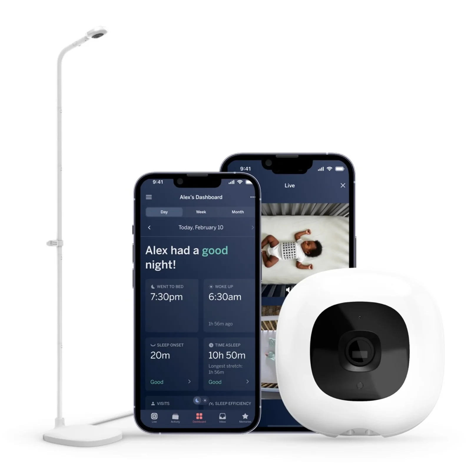 Nanit Smart Baby Pro Monitor with Floor Stand