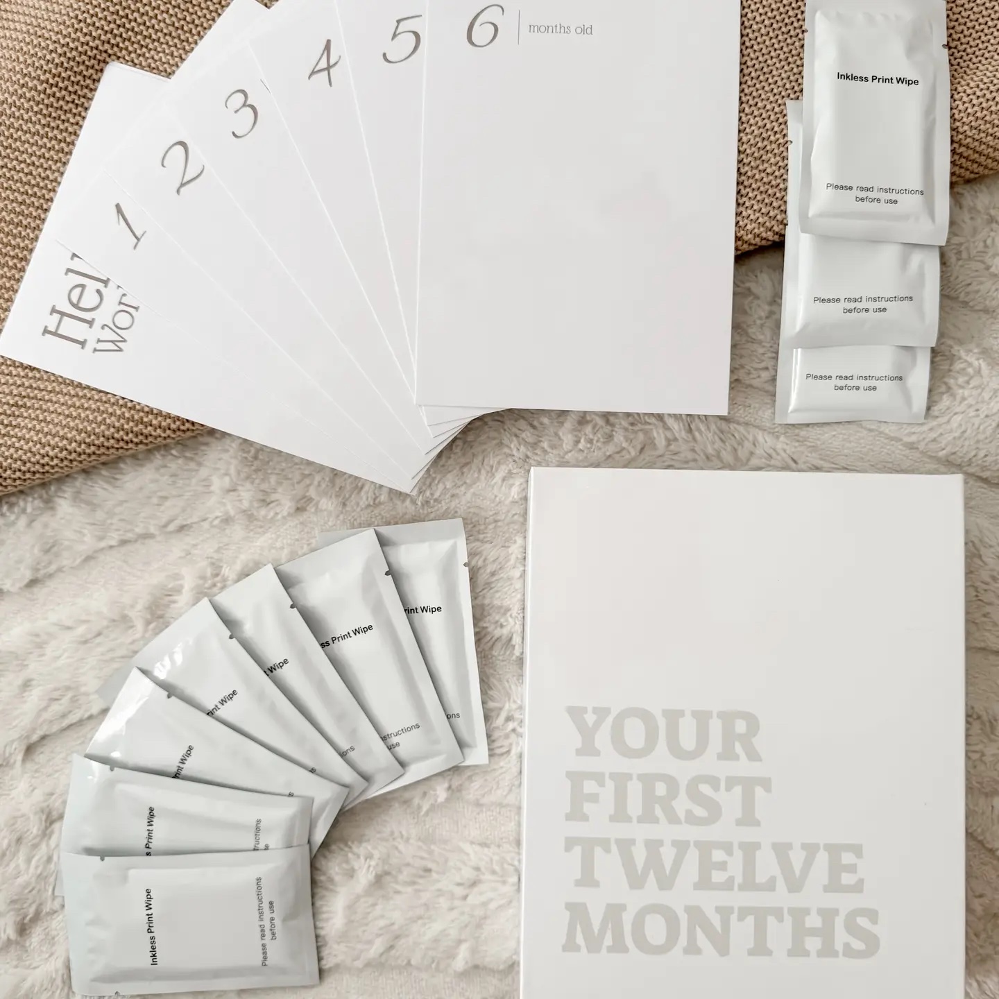 Inkless Print Milestone Cards