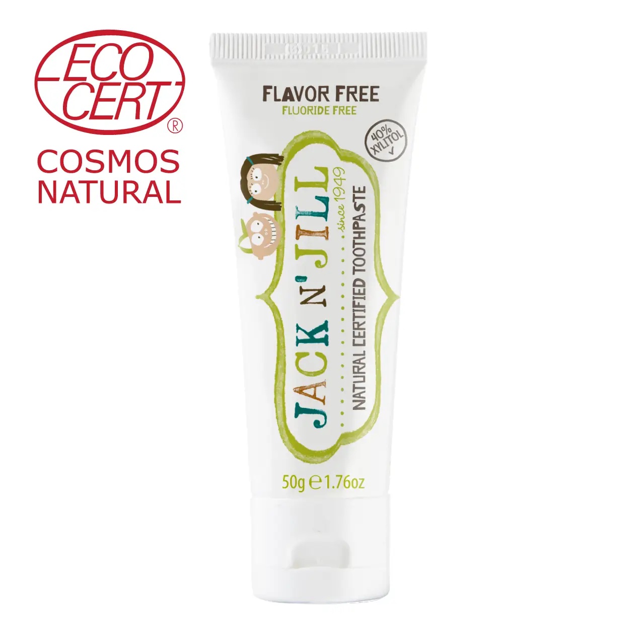 Jack N' Jill Natural Certified Toothpaste Flavor Free 50g